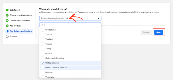 Scelta delle località di consegna per il tuo negozio eCommerce Scelta delle località di consegna per il tuo negozio eCommerce