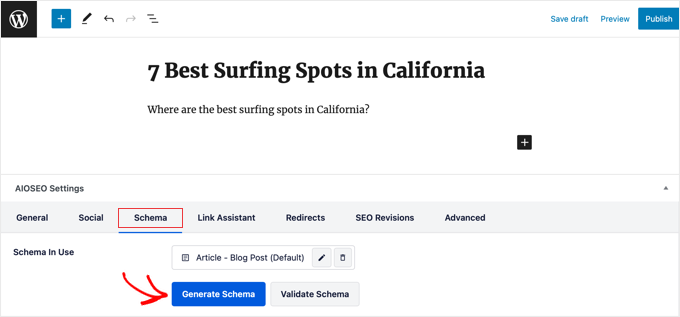 All in One SEO Schema Settings All in One SEO Schema Settings