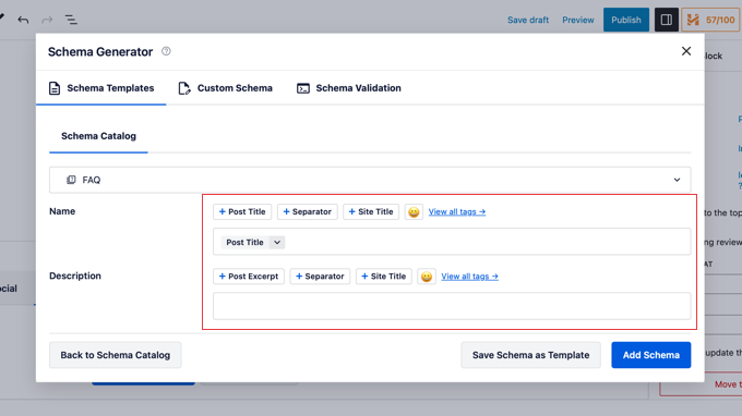 Add name and description for FAQ Add name and description for FAQ