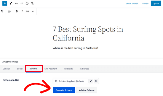 Setări Schema All in One SEO
