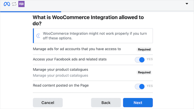Concessione dell'accesso di Facebook al tuo negozio online WordPress Concessione dell'accesso di Facebook al tuo negozio online WordPress