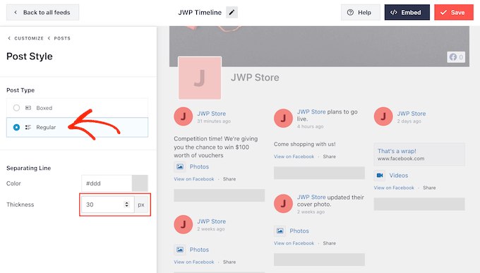 Adding borders to a Smash Balloon Facebook feed Adding borders to a Smash Balloon Facebook feed