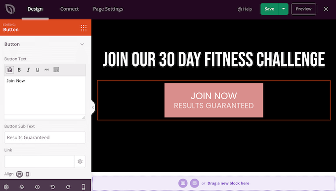 Customizing a call to action button Customizing a call to action button