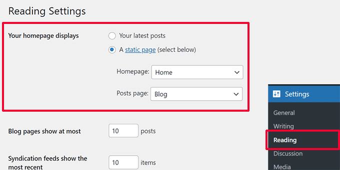 静的なホームページを設定する