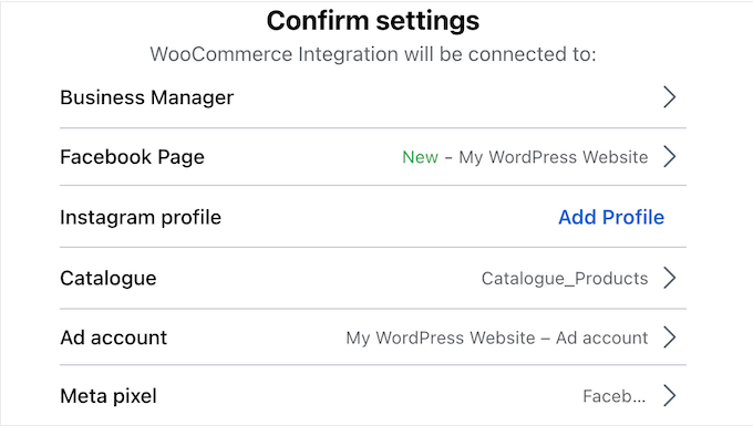Le impostazioni predefinite di WooCommerce per Facebook Le impostazioni predefinite di WooCommerce per Facebook