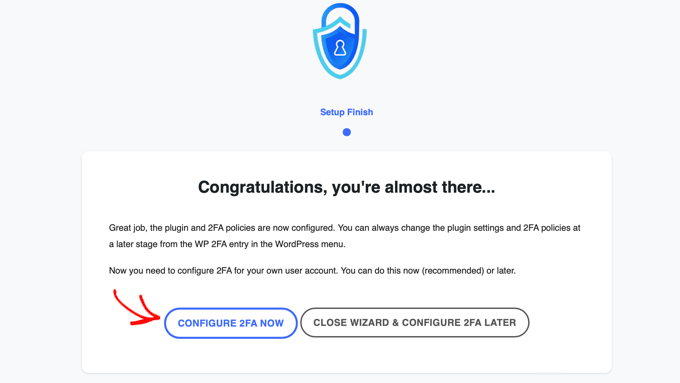 Configure 2FA on Your Own User Account Configure 2FA on Your Own User Account
