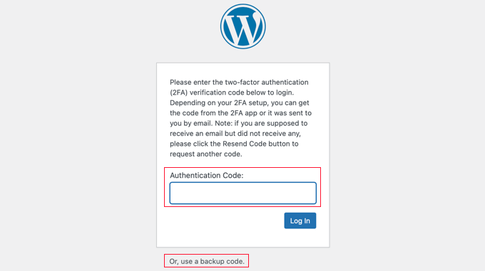 Users Must Enter an Authentication Code Before Logging In Users Must Enter an Authentication Code Before Logging In