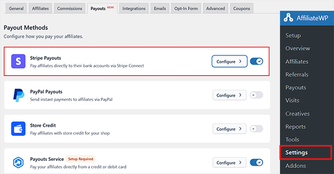 Add Stripe as a payment option in AffiliateWP Add Stripe as a payment option in AffiliateWP