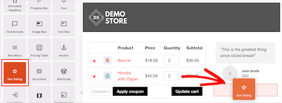 Add star rating block Add star rating block