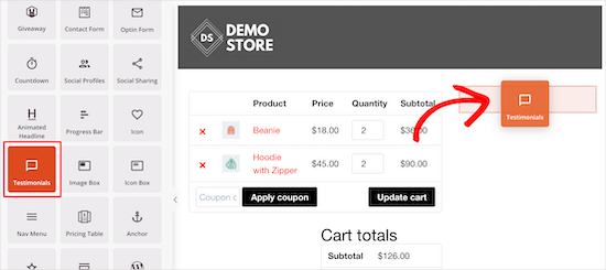 Add testimonials block Add testimonials block
