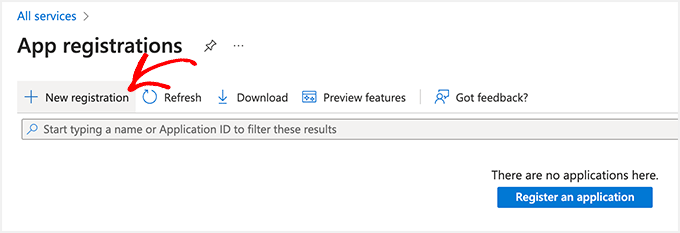 Create a new registration Create a new registration