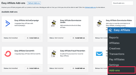 Easy Affiliate-tillägg