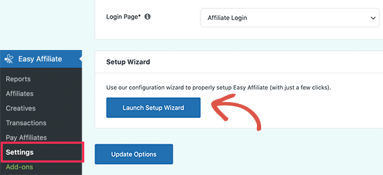 Starta installationsguiden