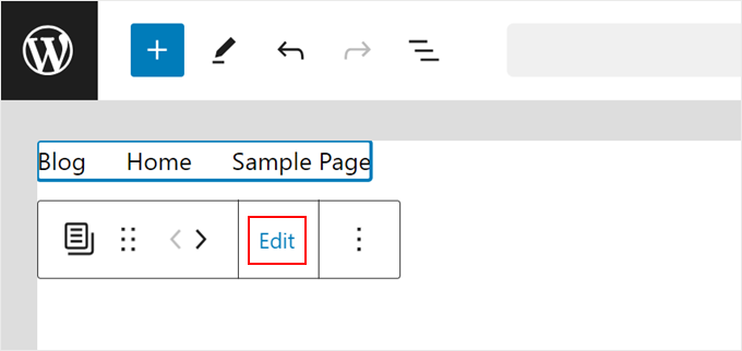 Come modificare il blocco di navigazione in WordPress