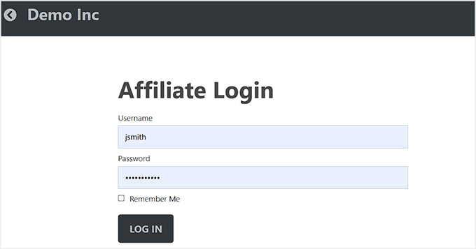 Login pages in Easy Affiliate Login pages in Easy Affiliate