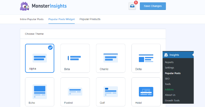 MonsterInsights popular posts Popular post widget