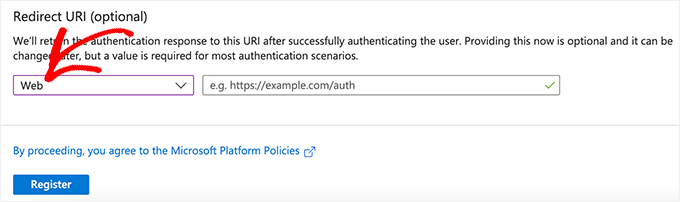 Keep Redirect Settings to Web Keep Redirect Settings to Web
