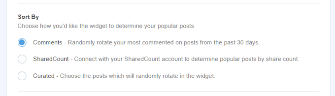 Sort by most commented Sort by comments