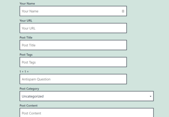 Exemplo de Posts Enviados por Usuários Exemplo de Posts Enviados por Usuários