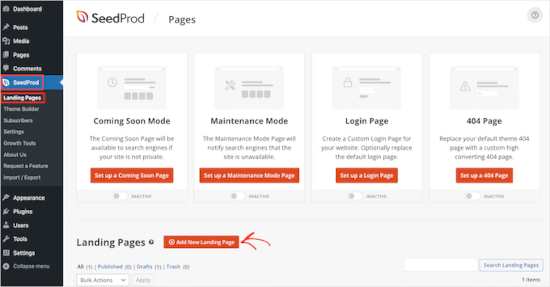 SeedProd's page design templates SeedProd's page design templates