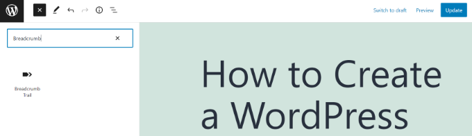 Add breadcrumb trail block Add breadcrumb trail block