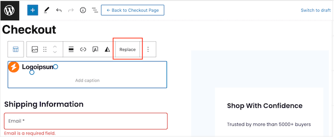 Adding a custom logo to the checkout page on your online store Adding a custom logo to the checkout page on your online store