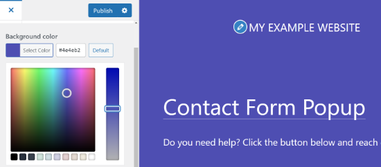 Choose a background color Choose a background color