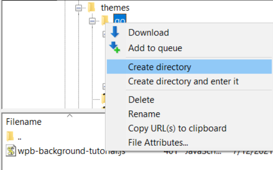 Create a directory and name it Create a directory and name it