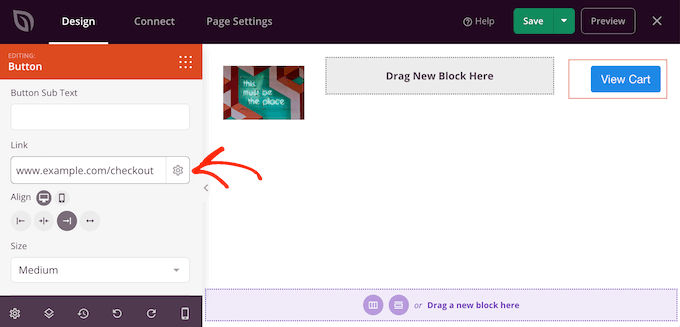 Adding a link to the checkout's Call To Action Adding a link to the checkout's Call To Action