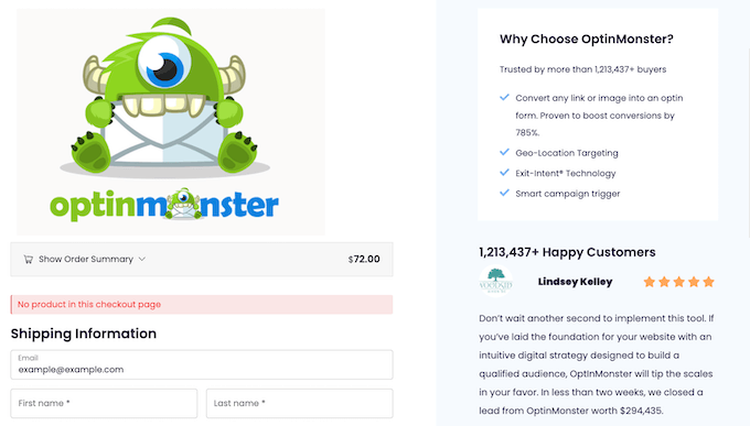 A custom checkout page, created using FunnelKit Builder A custom checkout page, created using FunnelKit Builder