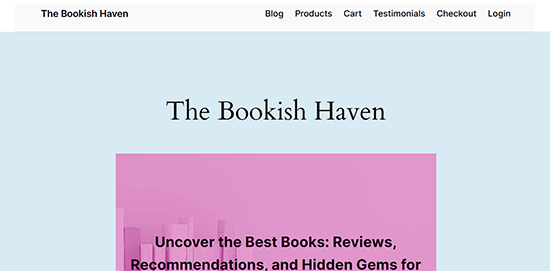 Aperçu du bouton de connexion dans le thème de bloc