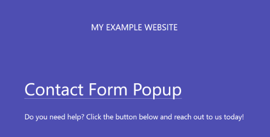 New background color example New background color example