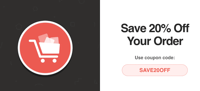 An abandoned cart popup, created using OptinMonster An abandoned cart popup, created using OptinMonster