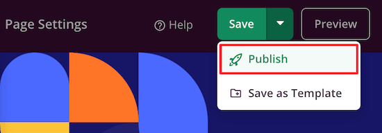 Publish login page Publish login page