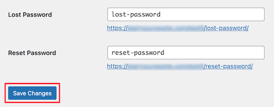 Enregistrer les paramètres de Theme My Login