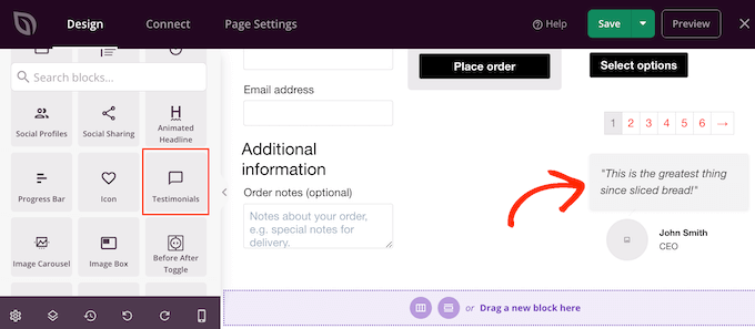Adding customer testimonals to a custom WooCommerce checkout page Adding customer testimonals to a custom WooCommerce checkout page