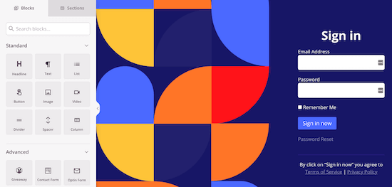 SeedProd page editor example SeedProd page editor example