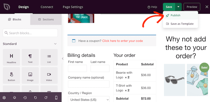 Publishing a custom WooCommerce checkout page Publishing a custom WooCommerce checkout page