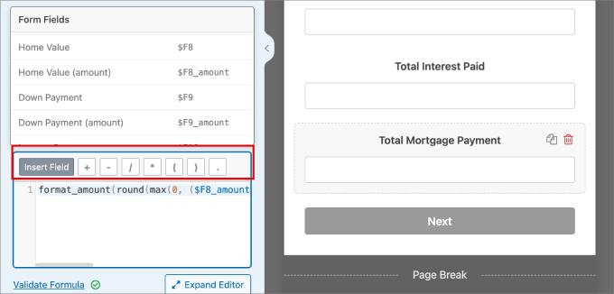 add formula in wpforms add formula in wpforms