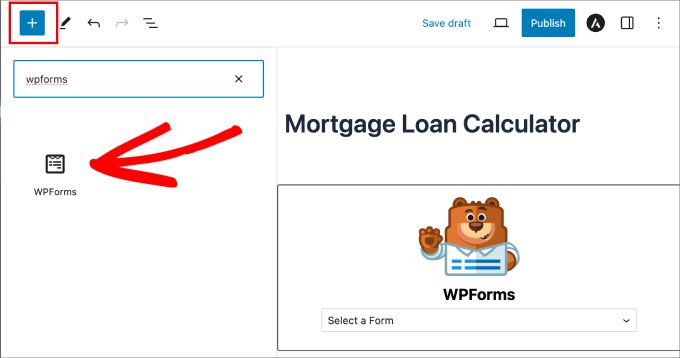 add wpforms block add wpforms block