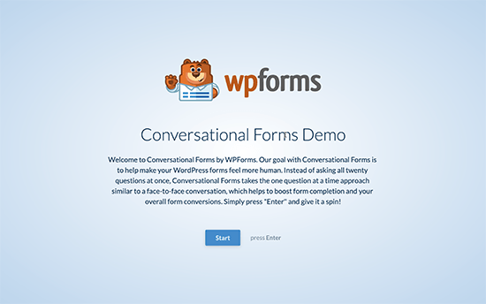 Conversational Form Demo Conversational Form Demo