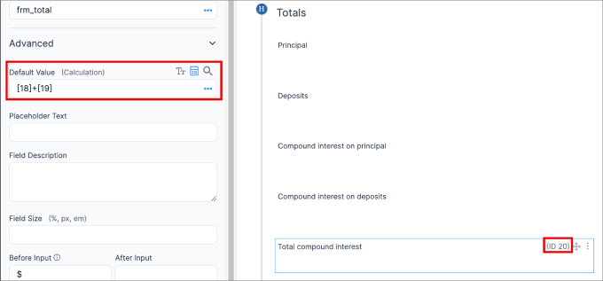 default value in formidable forms default value in formidable forms