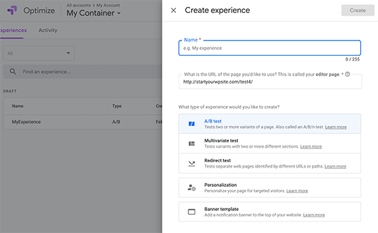Google Optimize Google Optimize