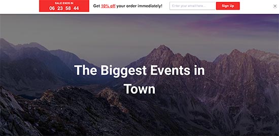 Barra di intestazione fluttuante