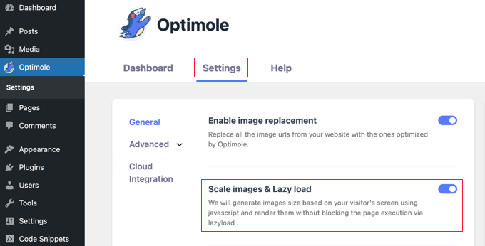 Make Sure Optimole's Lazyload Setting Is Enabled Make Sure Optimole's Lazyload Setting Is Enabled