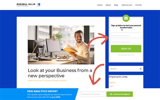 Utiliser plusieurs formulaires d'inscription