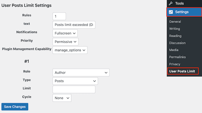 Cum să adăugați o limită de creare a postărilor în WordPress