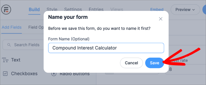 save form save form
