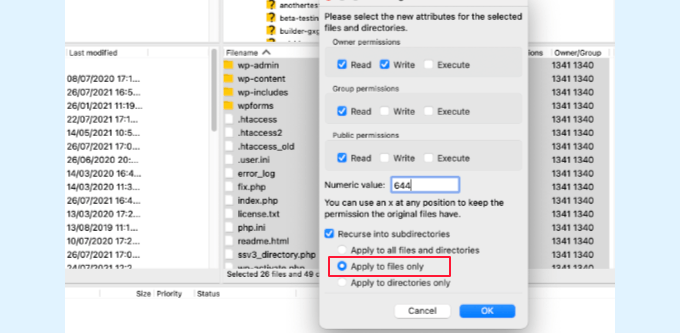 Set file permissions Set file permissions