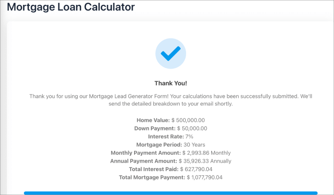 thank you message mortgage loan calculator thank you message mortgage loan calculator